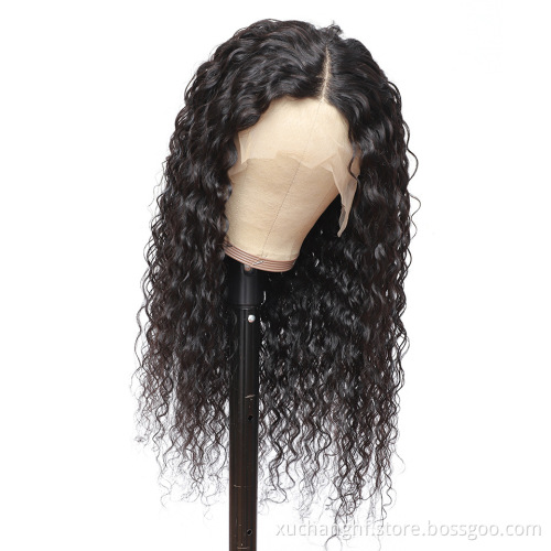 Cheap Raw Brazilian Virgin Human Hair Lace Front Wig Vendor 4x4 5x5 Full HD Swiss Lace Frontal Closure Wig For Black Women